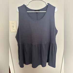 Lane Bryant Blue Sleeveless Tank Top